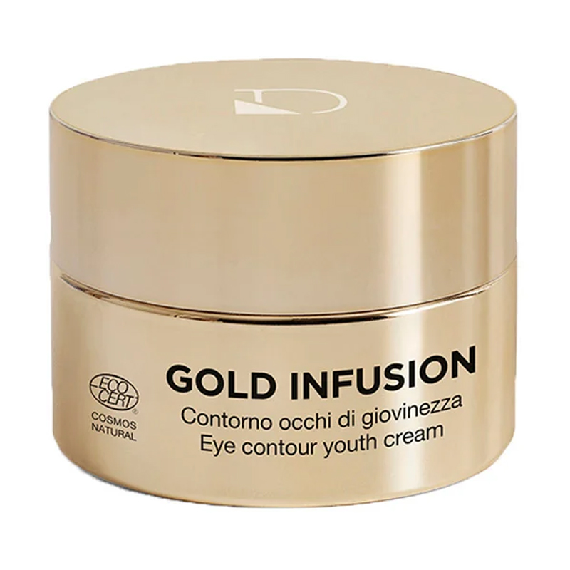 Крем для шкіри навколо очей Diego Dalla Palma Gold Infusion Eye Contour Youth Cream Рідке золото, 15 мл